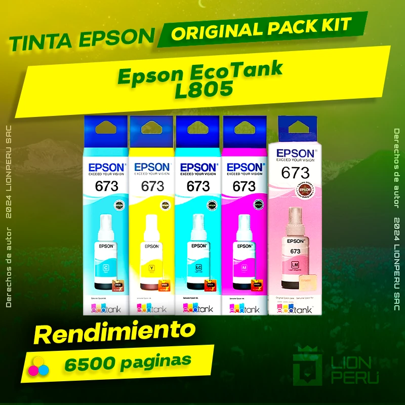 Tinta Epson L805 EcoTank Fotografica Inalambrica