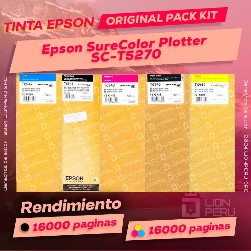 Tinta Epson SC-T5270 SureColor Plotter Original