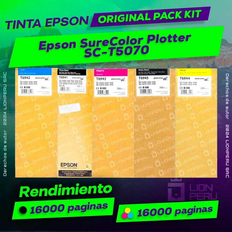 Tinta Epson SC-T5070 SureColor Plotter Original