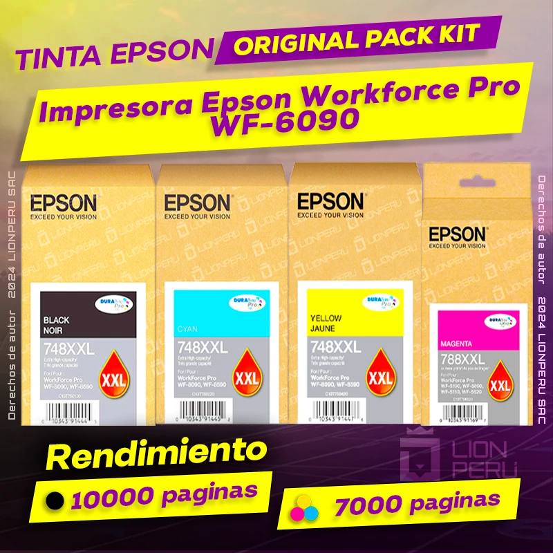 Tinta Epson WF-6090 Workforce Pro Cartucho Original