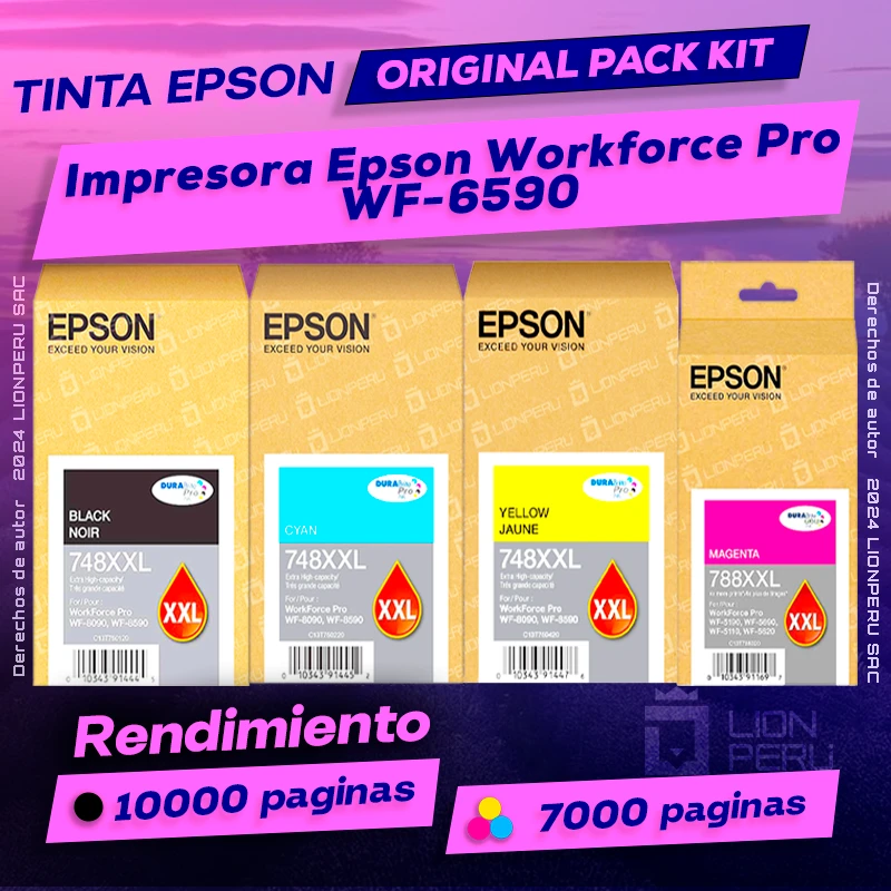 Tinta Epson WF-6590 Workforce Pro Cartucho Original