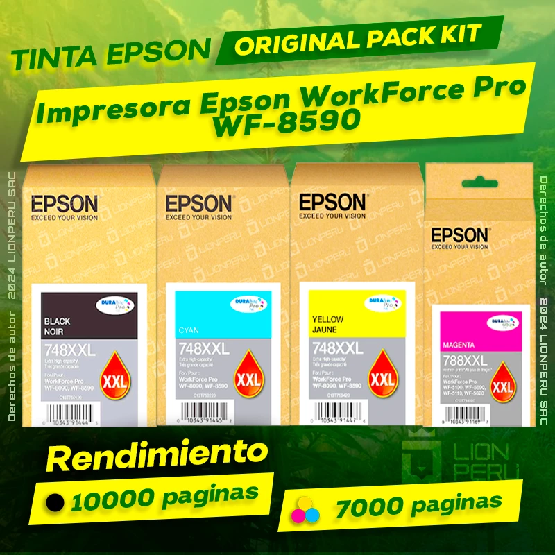 Tinta Epson WF-8590 Workforce Pro Cartucho Original