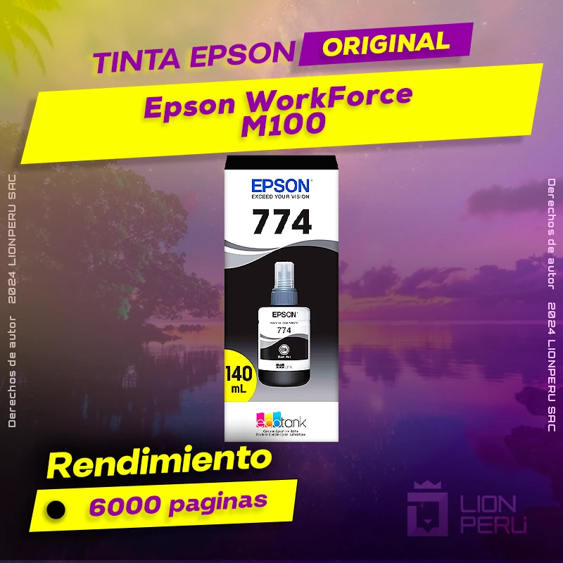 Tinta Epson M100 WorkForce Botella Original