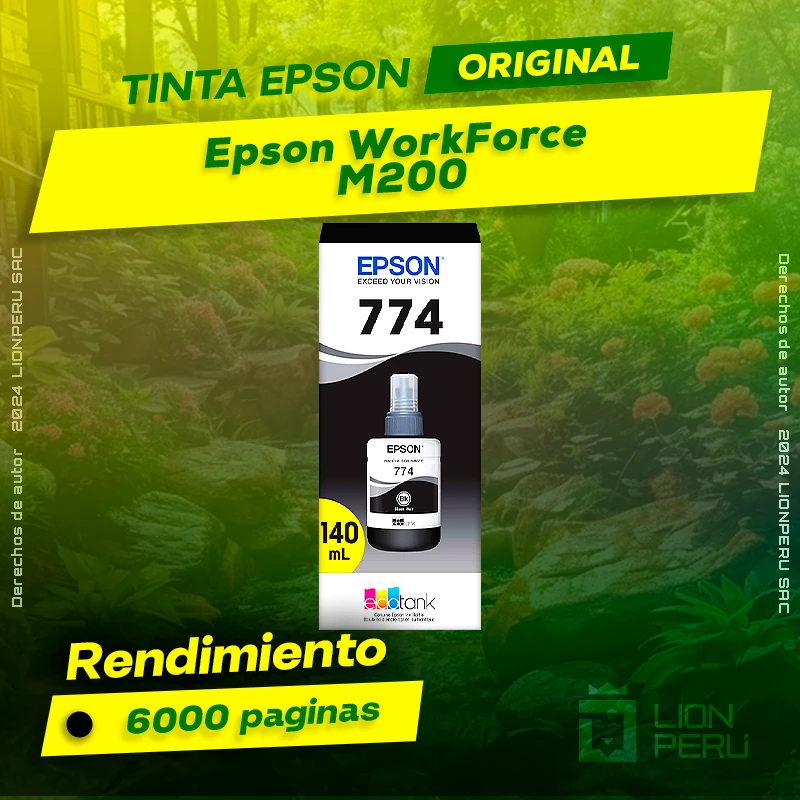 Tinta Epson M200 WorkForce Botella Original