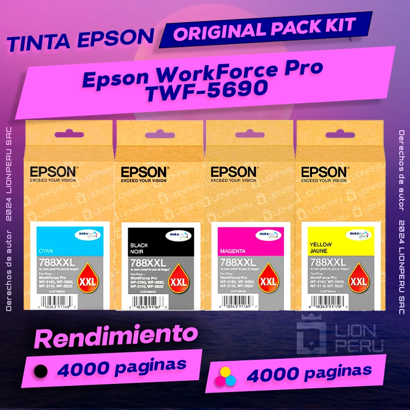 Tinta Epson WF-5690 WorkForce Pro Cartucho Original