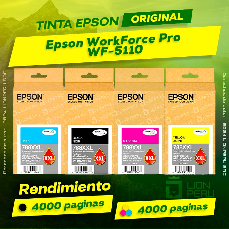 Tinta Epson WF-5110 WorkForce Pro Cartucho Original