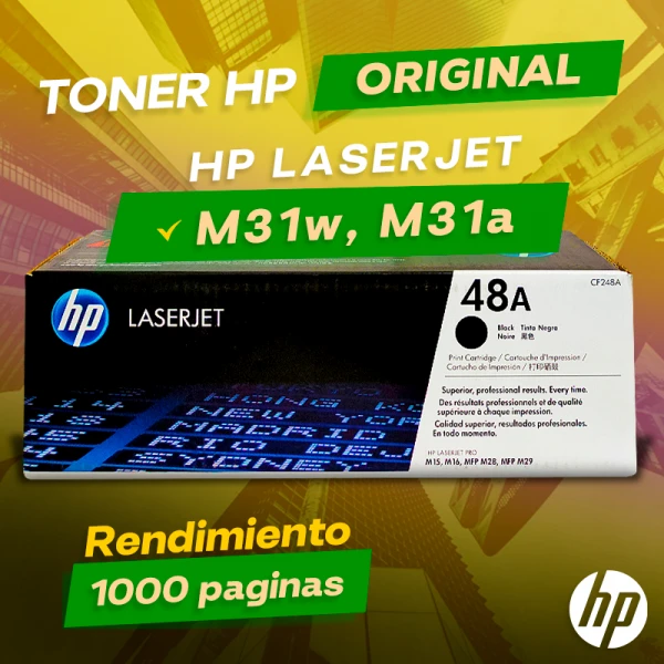 Toner HP M31w, M31a MFP Laserjet Cartucho Original negro, ofrece un rendimiento de Calidad a un super Precio, consigue el tuyo… ¡¡YA!!