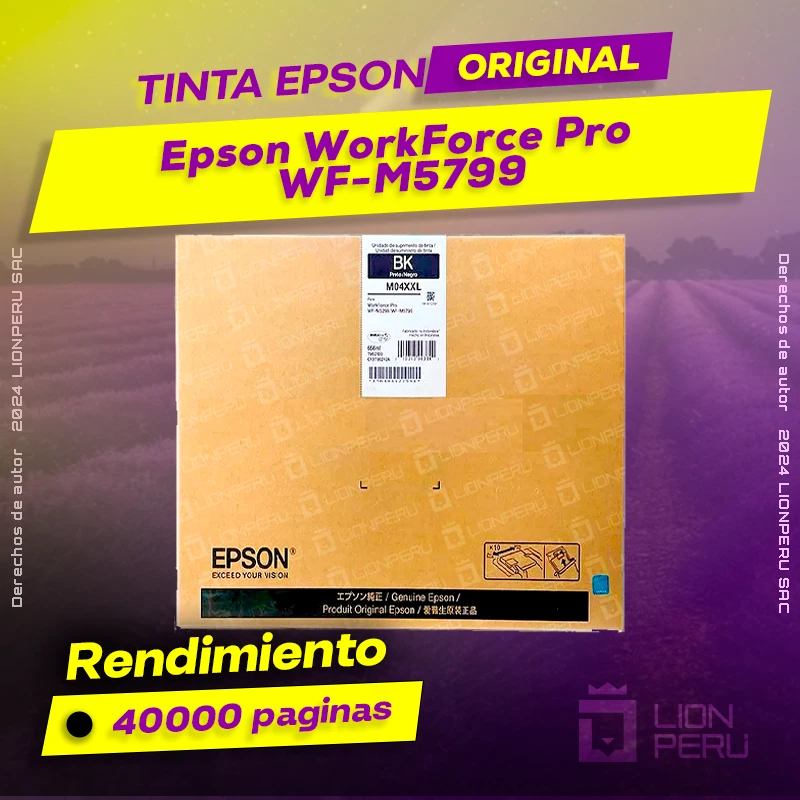 Tinta Epson WF-M5799 WorkForce Pro Cartucho Original