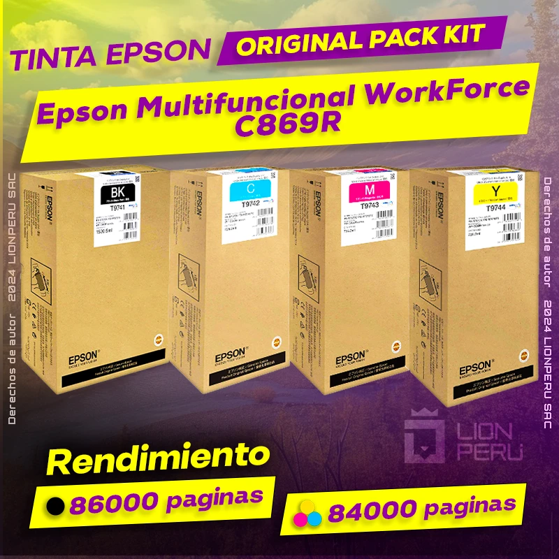 Tinta Epson C869R Multifuncional WorkForce Orignal