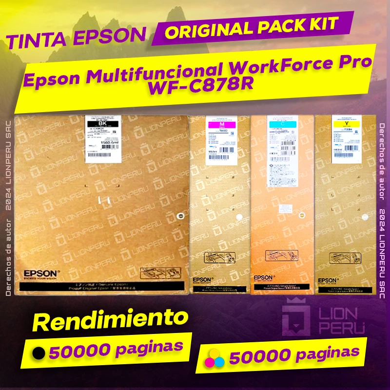 Tinta Epson WF-C878R Multifuncional WorkForce Pro