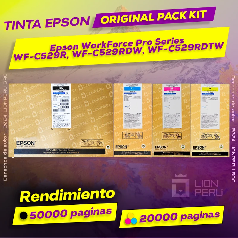Tinta Epson WF-C529R, WF-C529RDW, WF-C529RDTW Pro Series