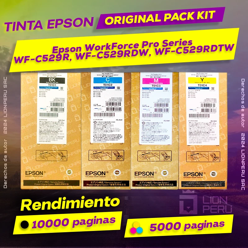 Tinta Epson WF-C529R, WF-C529RDW, WF-C529RDTW Pro Series