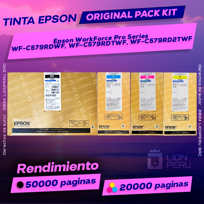 Tinta Epson WF-C579RDWF, WF-C579RDTWF, WF-C579RD2TWF Series