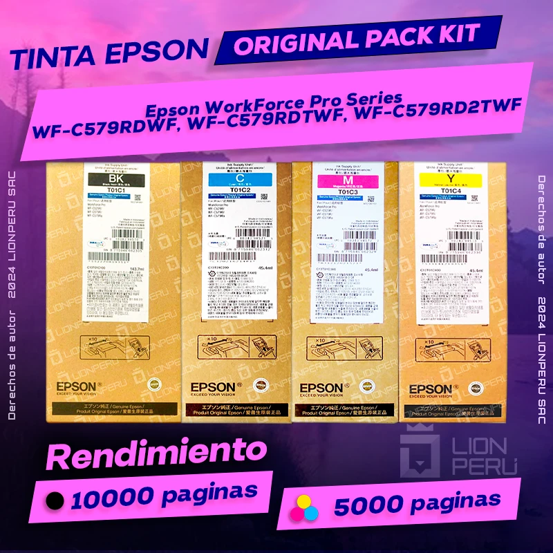 Tinta Epson WF-C579RDWF, WF-C579RDTWF, WF-C579RD2TWF Series