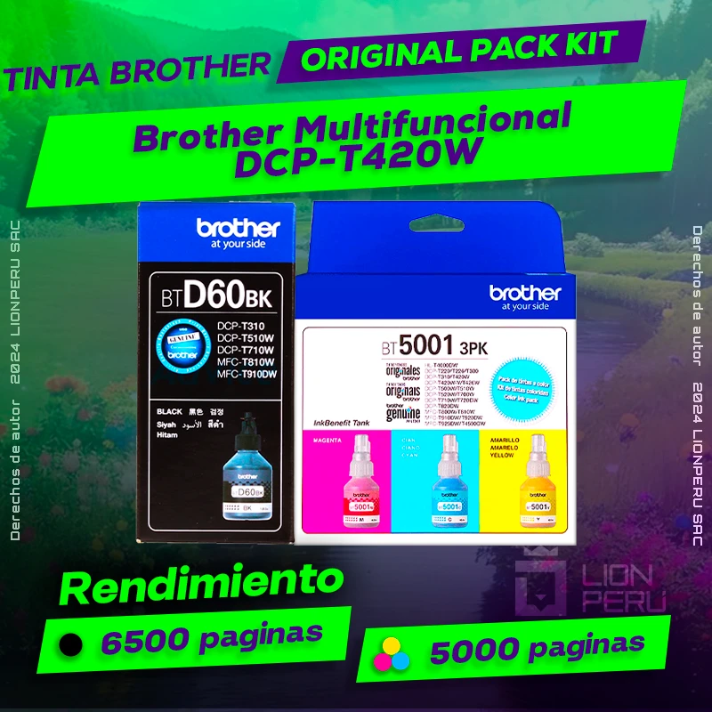 Tinta Brother DCP-T420W Multifuncional Original