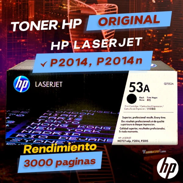 Toner HP P2014n, P2014 Laserjet Cartucho Original negro, ofrece un rendimiento de Calidad a un super Precio, consigue el tuyo… ¡¡YA!!