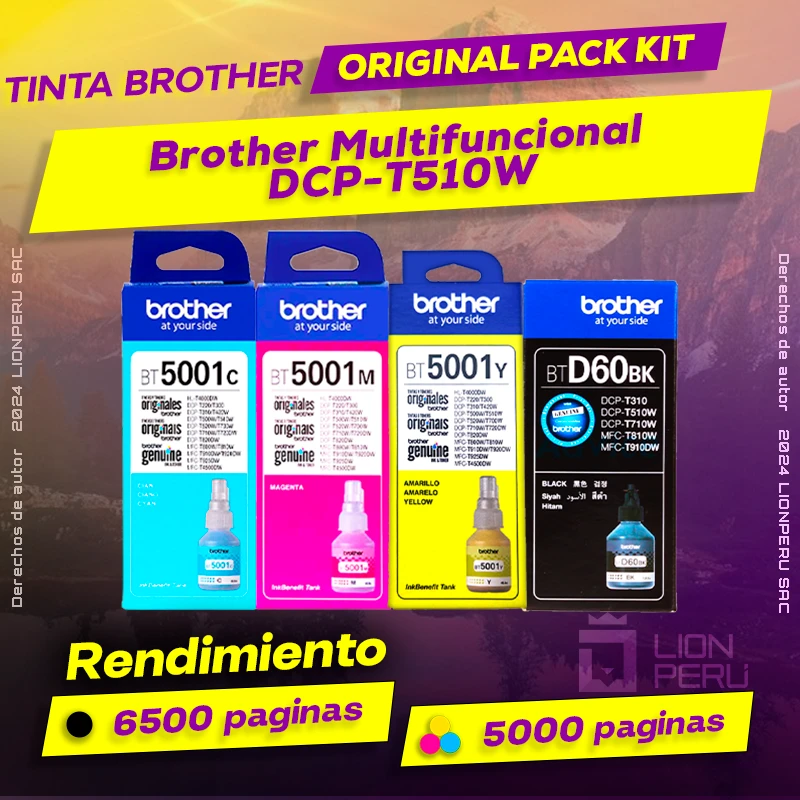 Tinta Brother DCP-T510W Multifuncional Original