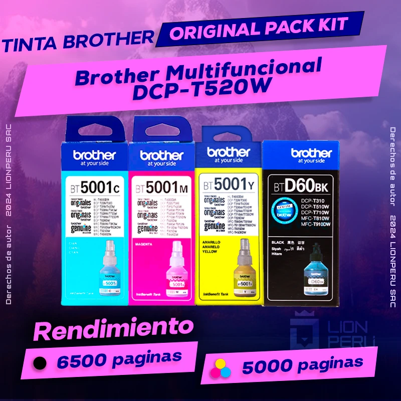 Tinta Brother DCP-T520W Multifuncional Original