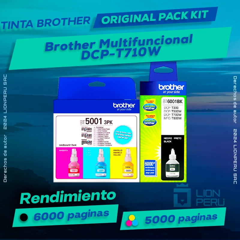 Tinta Brother DCP-T710W Multifuncional Original