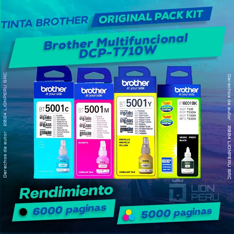 Tinta Brother DCP-T710W Multifuncional Original