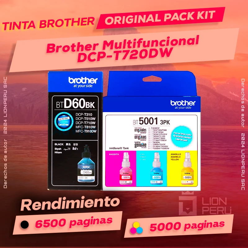 Tinta Brother DCP-T720DW Multifuncional Original