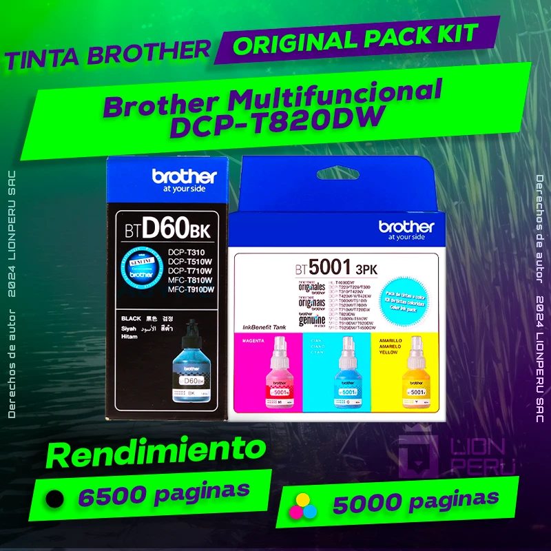 Tinta Brother DCP-T820DW Multifuncional Original