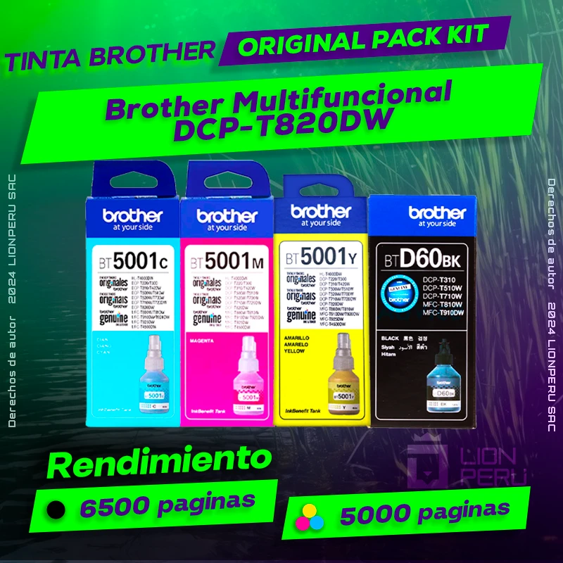 Tinta Brother DCP-T820DW Multifuncional Original