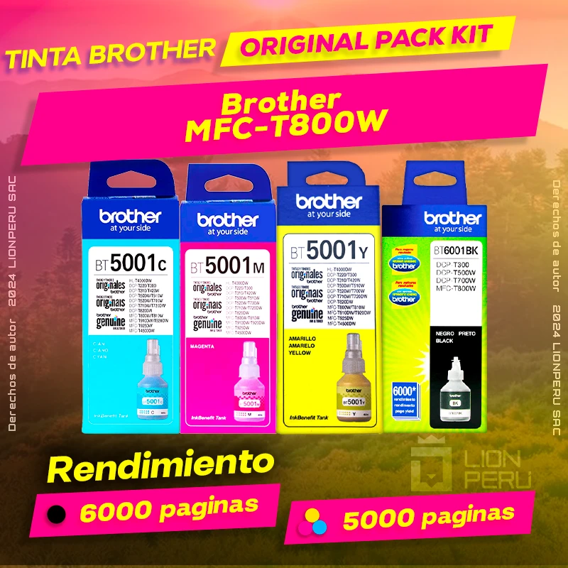Tinta Brother MFC-T800W Multifuncional Original