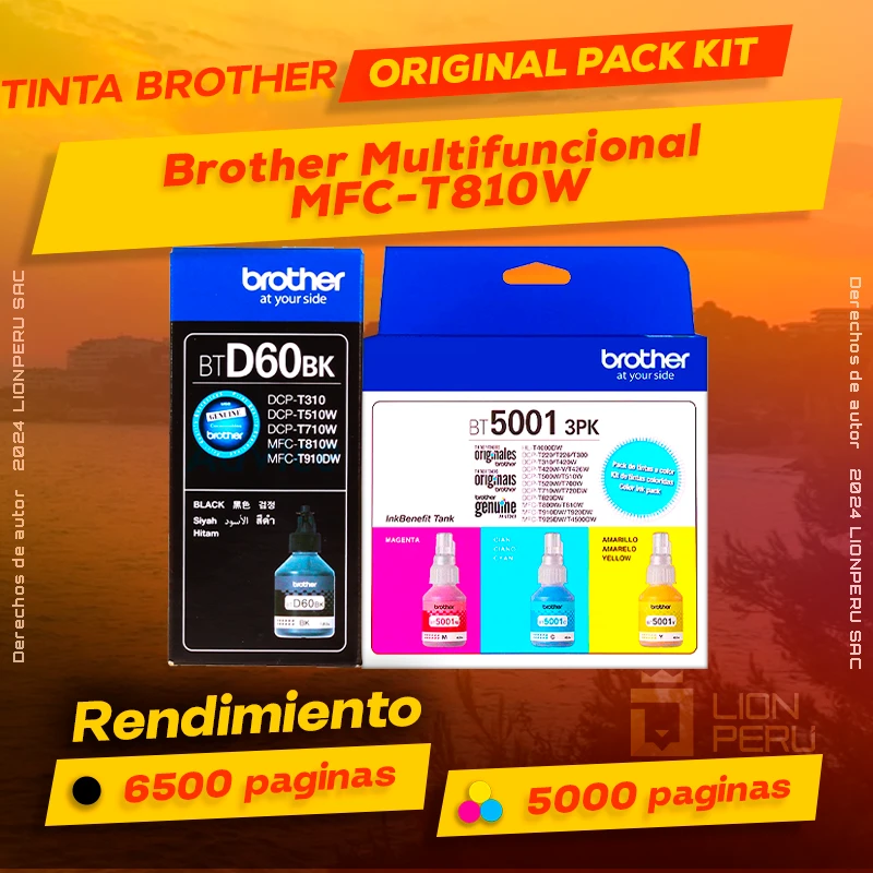 Tinta Brother MFC-T810W Multifuncional Original