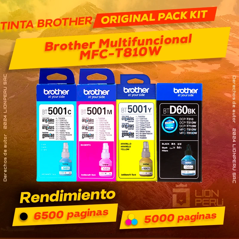 Tinta Brother MFC-T810W Multifuncional Original