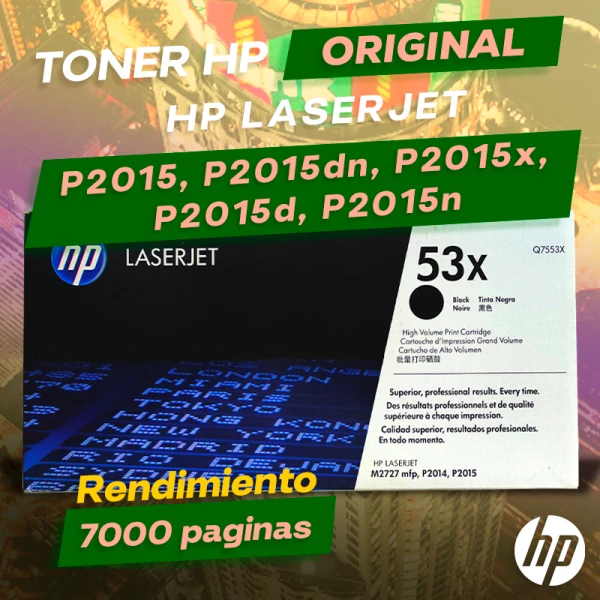 Toner HP P2015, P2015d, P2015dn, P2015n, P2015x Alta Capacidad