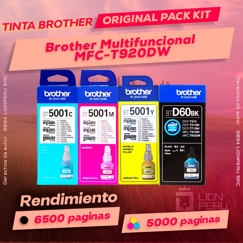 Tinta Brother MFC-T920DW Multifuncional Original