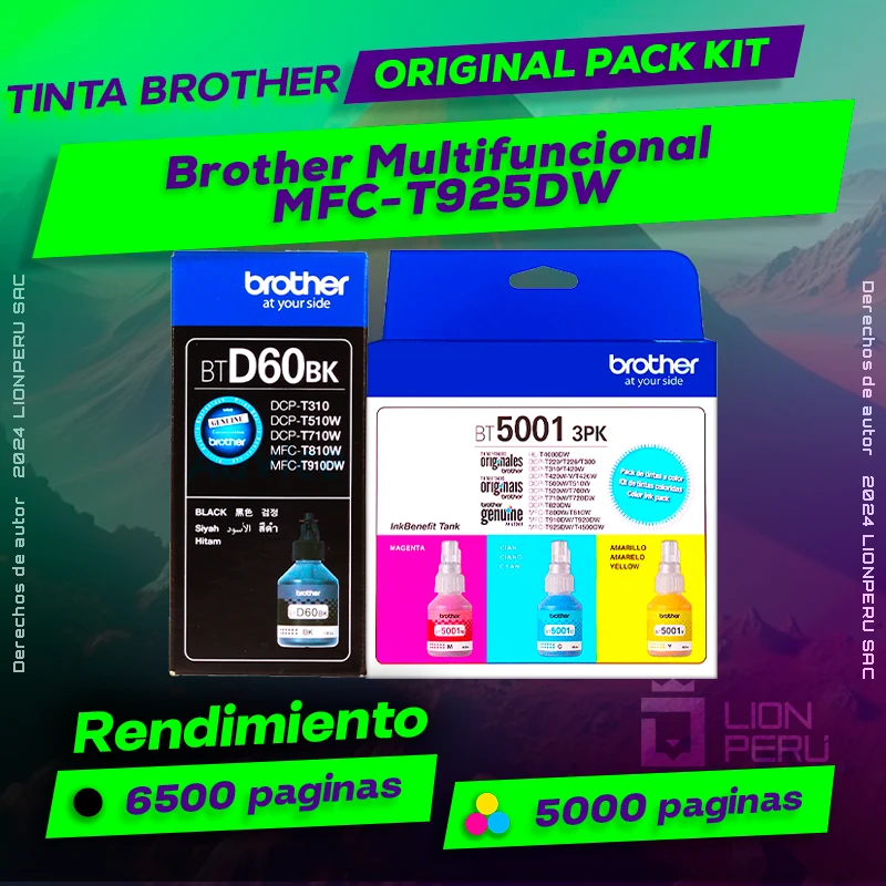 Tinta Brother MFC-T925DW Multifuncional Original