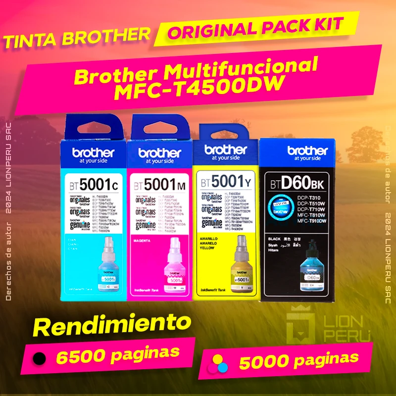 Tinta Brother MFC-T4500DW Multifuncional Original