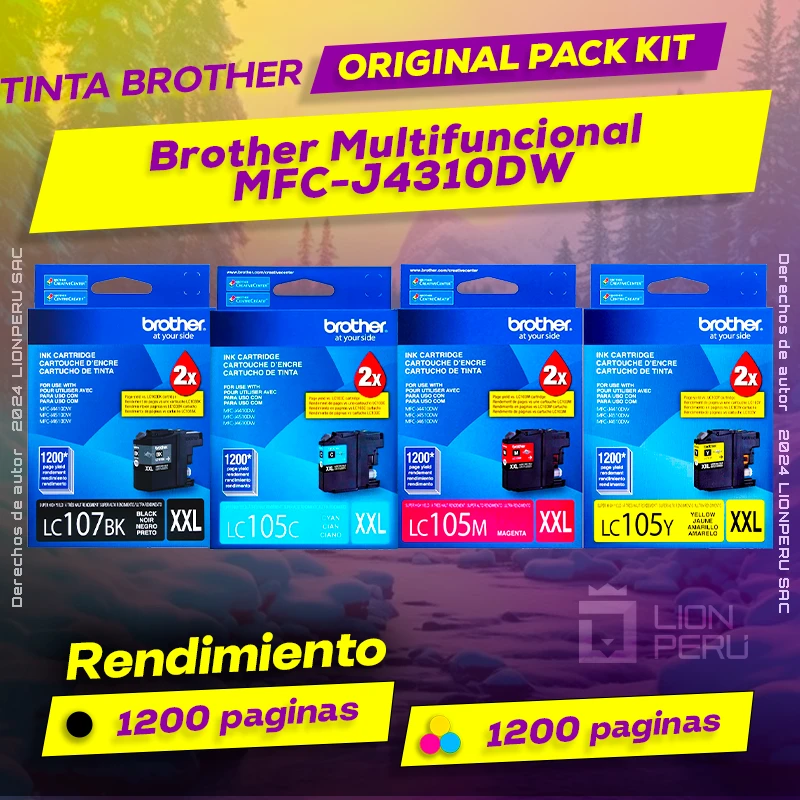 Tinta Brother MFC-J4310DW Multifunconal Original