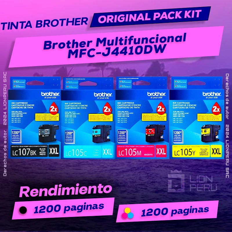 Tinta Brother MFC-J4410DW Multifuncional Original