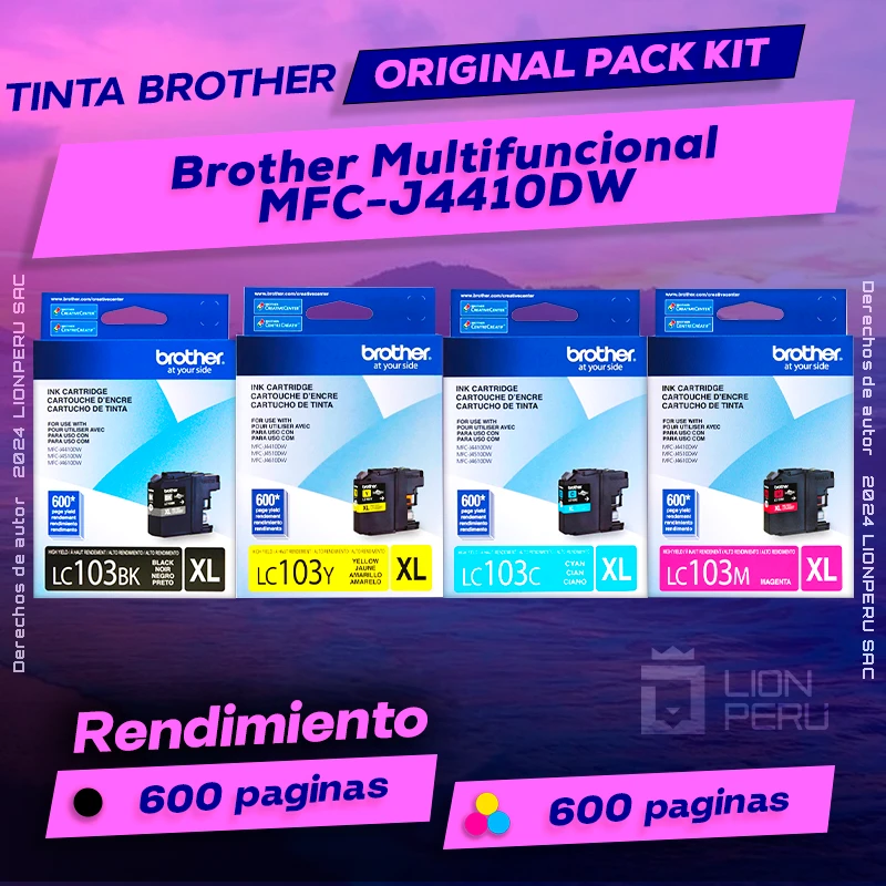 Tinta Brother MFC-J4410DW Multifunconal Original