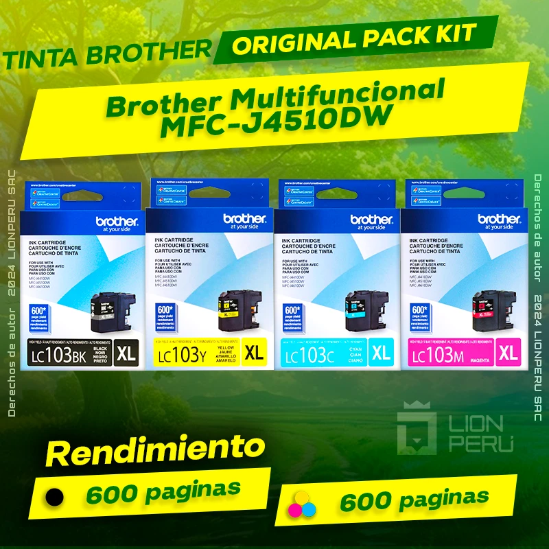 Tinta Brother MFC-J4510DW Multifuncional Original