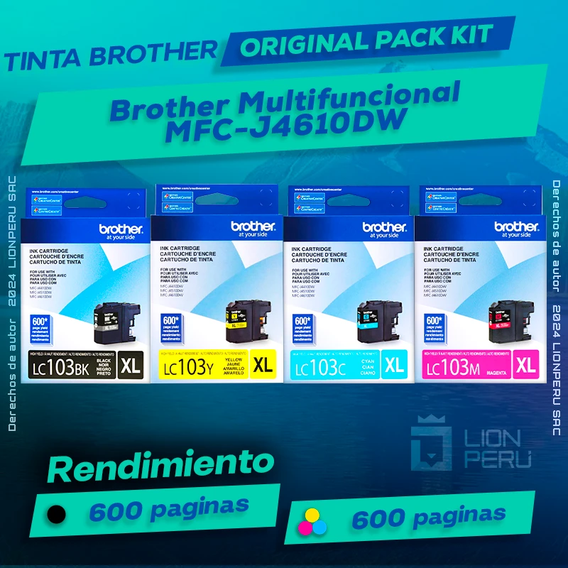 Tinta Brother MFC-J4610DW Multifuncional Original