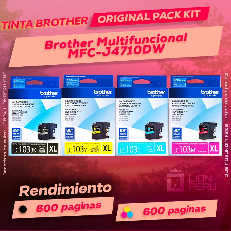 Tinta Brother MFC-J4710DW Multifuncional Original