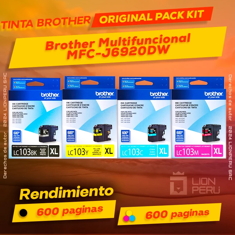 Tinta Brother MFC-J6920DW Multifuncional Original
