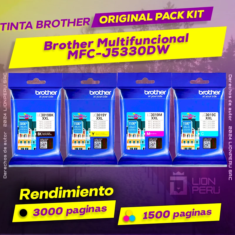 Tinta Brother MFC-J5330DW Multifuncional Original