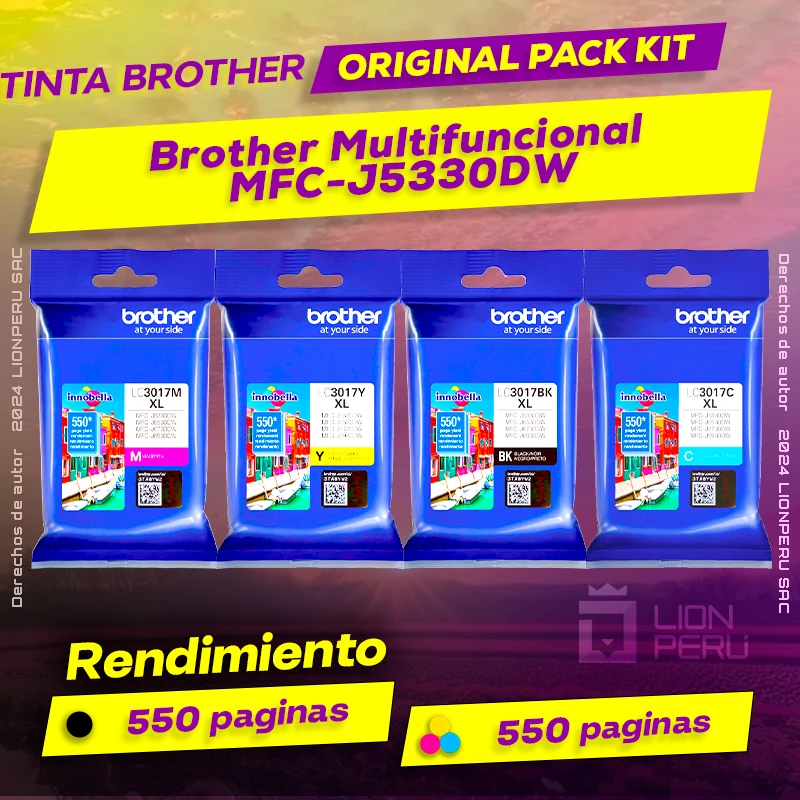 Tinta Brother MFC-J5330DW Multifuncional Original