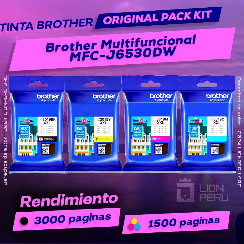Tinta Brother MFC-J6530DW Multifuncional Original