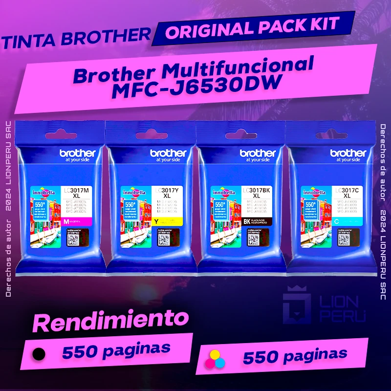 Tinta Brother MFC-J6530DW Multifuncional Original