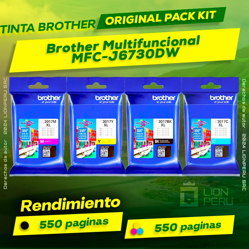 Tinta Brother MFC-J6730DW Multifuncional Original