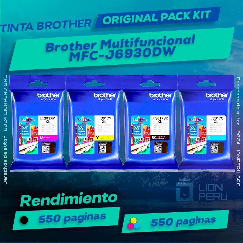 Tinta Brother MFC-J6930DW Multifuncional Original
