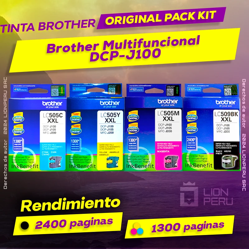 Tinta Brother DCP-J100 Multifuncional Original