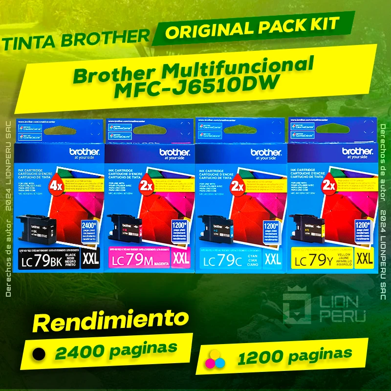 Tinta Brother MFC-J6510DW Multifuncional Original