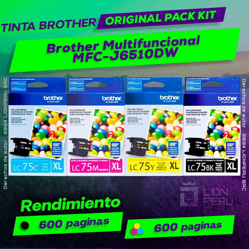 Tinta Brother MFC-J6510DW Multifuncional Original